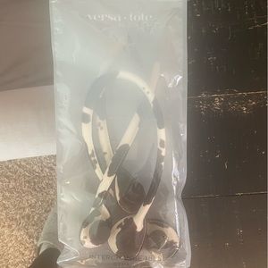 Versa tote straps cow hide pattern